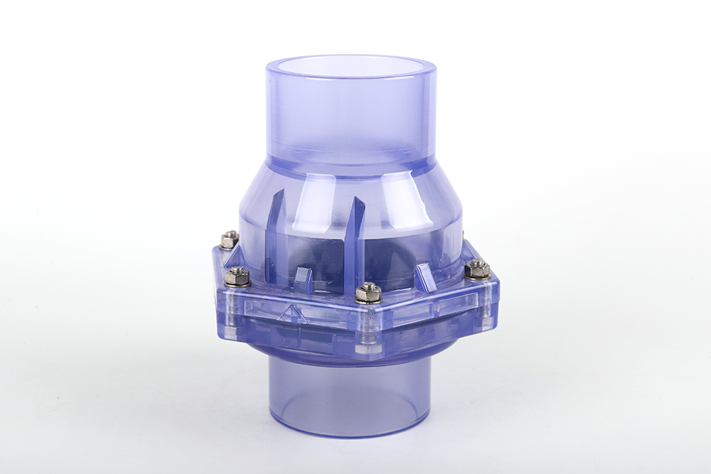 玉泉街道透明翻板式止回阀